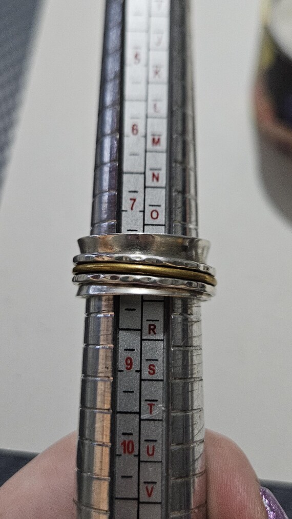 Sterling Silver Spinner Ring • Boho Meditation Ri… - image 4