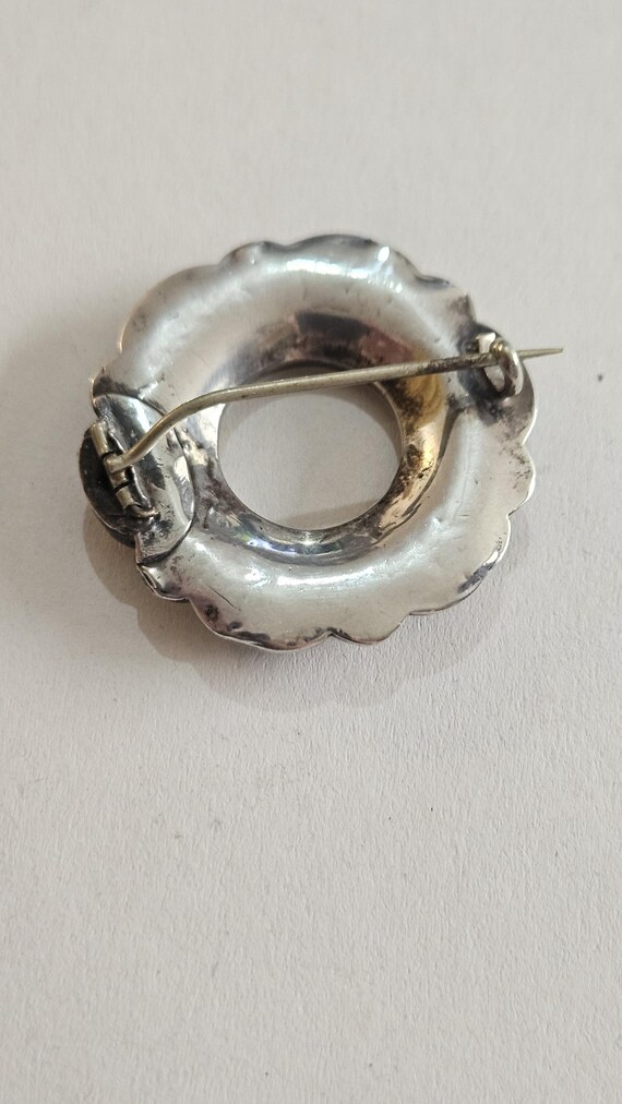 Victorian Antique Solid Sterling Silver Mixed Gem… - image 4