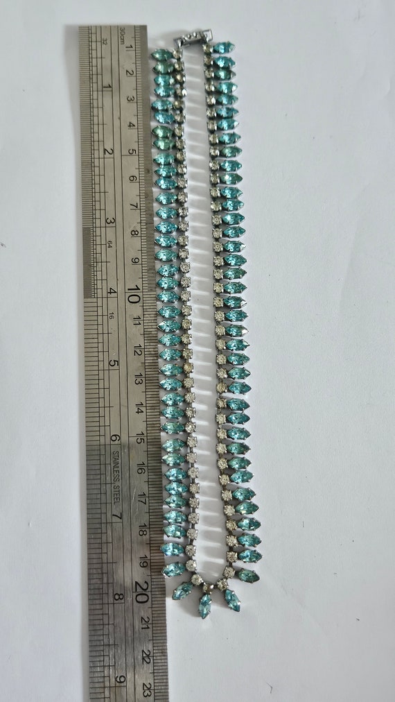 Avalaya Collana multifilo con perline di vetro, colore azzurro/bronzo, lunghezza 60 cm, estensione di 3 cm, Misura unica, Vetro Avalaya Collana multifilo con perline di vetro, colore azzurro/bronzo, lunghezza 60 cm, estensione di 3 cm, Misura unica, Vetro