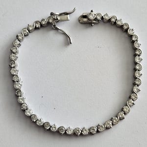 Sterling silver 925 Cubic Zirconia Tennis Bracelet