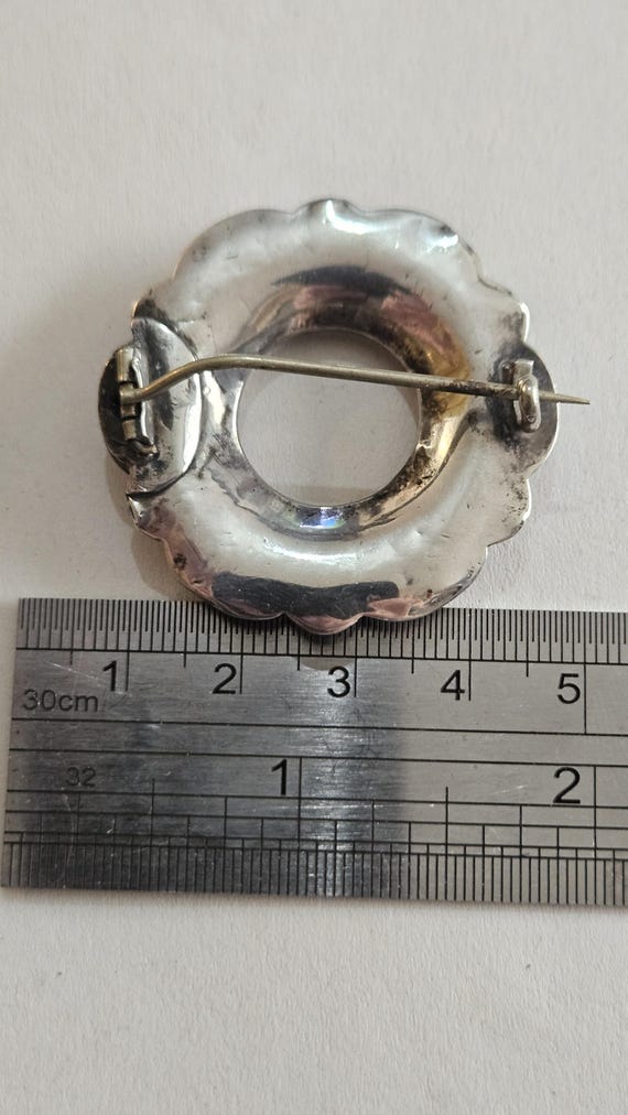 Victorian Antique Solid Sterling Silver Mixed Gem… - image 5