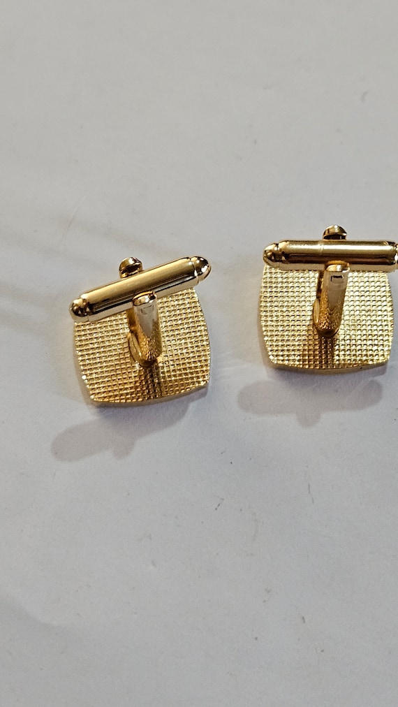 Boutons De Manchette Maçonniques Plaqués Or - Boîte Cadeau Incluse, Diamètre 18 Mm, épaisseur 2 Mm