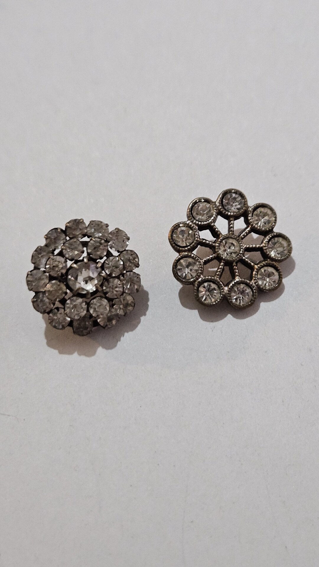 Two Antique Victorian Paste Buttons – Floral Cluster Design – C1900 - Etsy