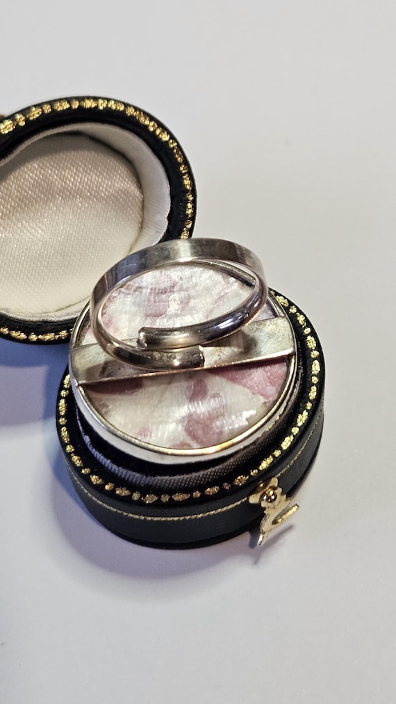 Adjustable 925 Sterling Silver Ceramic Statement … - image 4