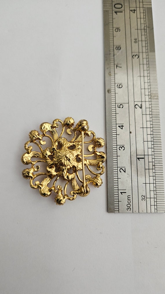 Vestito Oro Spilla Albero Della Vita: Spilla Color Oro Con Strass 1119357