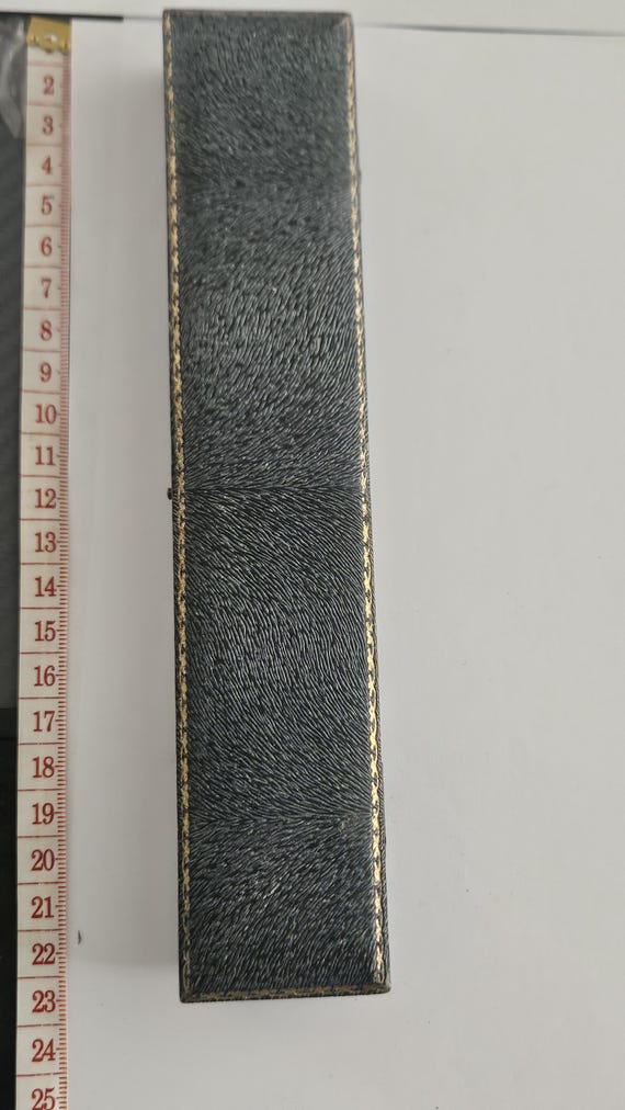 Vintage Antique John Perry Ltd Leather Tooled Gold Trim Jewellery