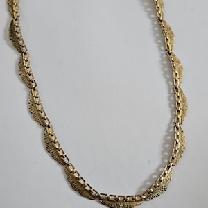 Vintage Rolled Gold Cleopatra Fringe Necklace