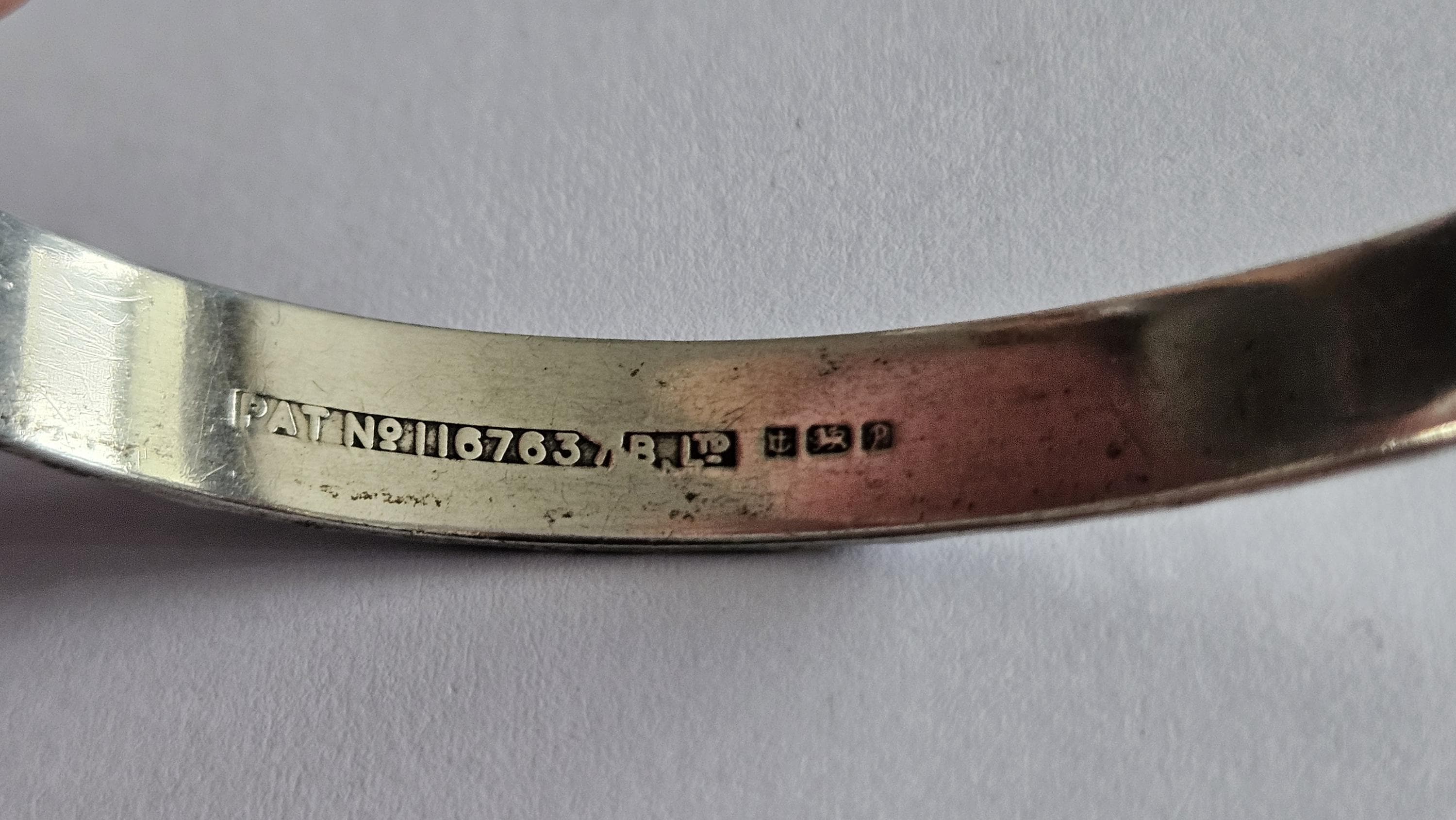 Vintage Solid Sterling Silver Engraved 1970s Bangle Bracelet - Etsy