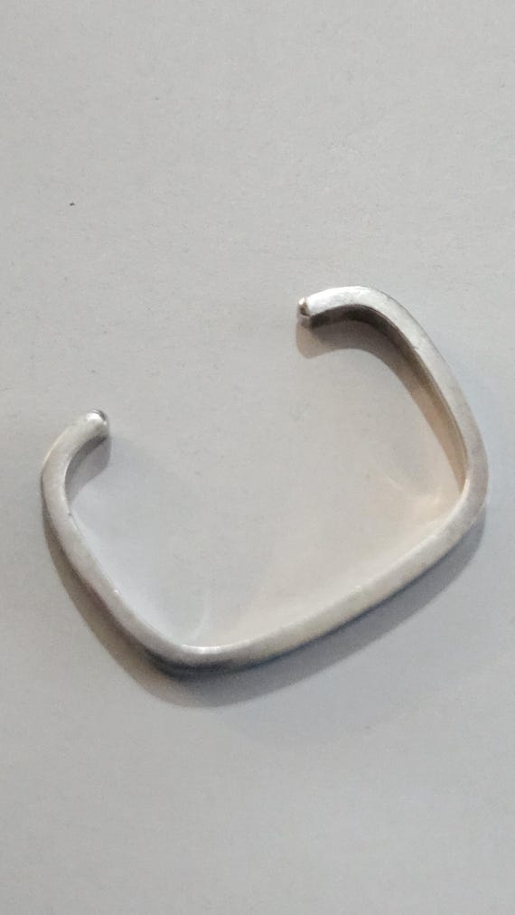 Solid Sterling Silver Turquoise Blue Crackle Glas… - image 4