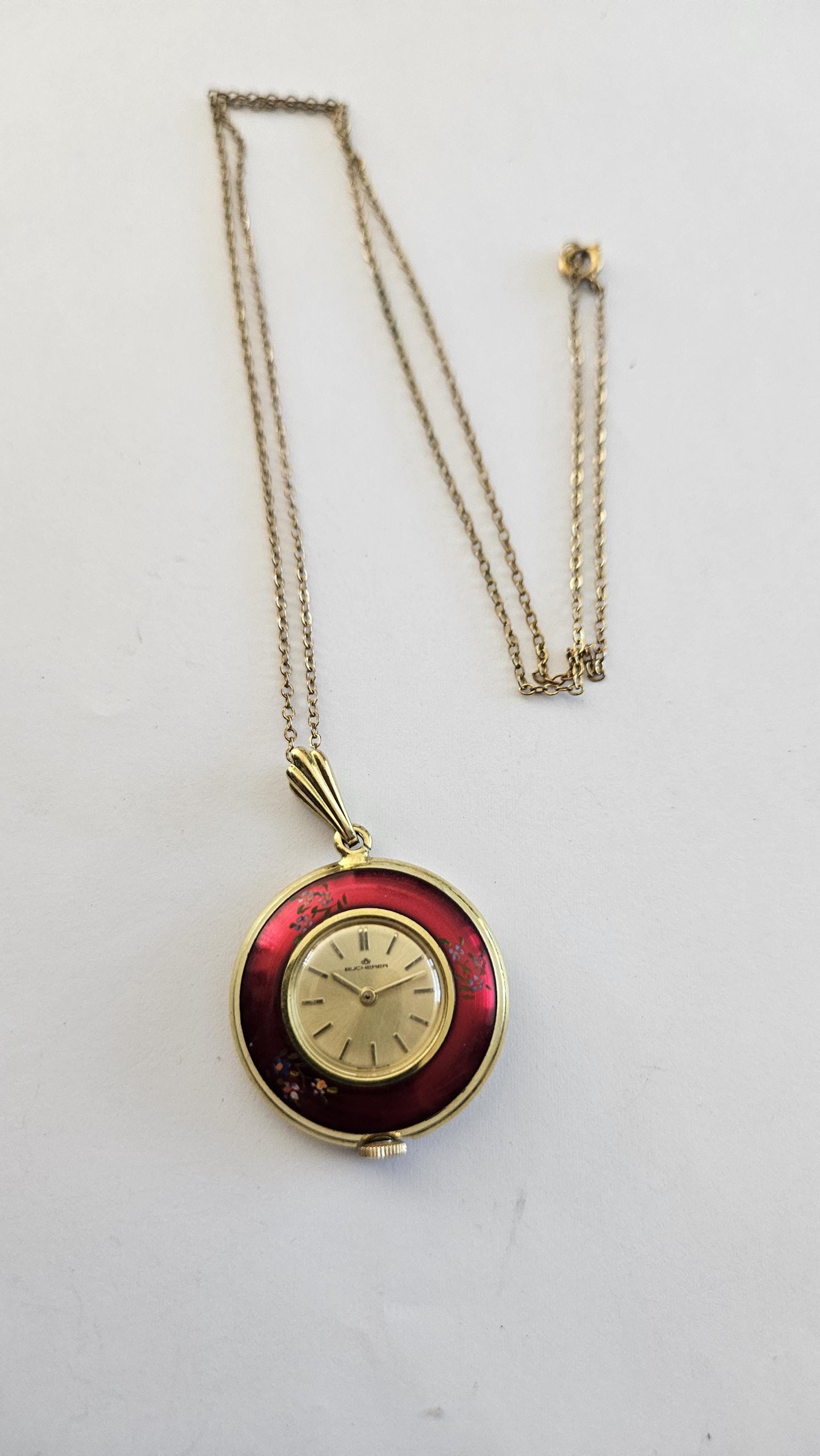 Vintage bucherer pendant watch - Etsy 日本