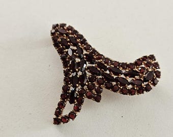 Broche Vintage Nœud Gravé En Relief Couleur Or – Bijou Ancien Sans Marque