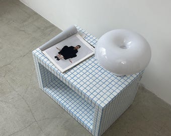 Handmade Tile Table, Cozy Decor, Side Table, Handmade Home Decor, Unique Table, Decor for Living Room, Unique Home Decor