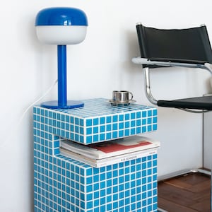 Coffee Tile Table, Tile Side Table, Bedside Shelf, Tile Table, Tile Shelf