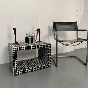 Handmade Coffee Table, Bedside Table, Night Shelf, Tile Column, Tile Pedestal, Home Decor, Coffee Table, Designer Furniture