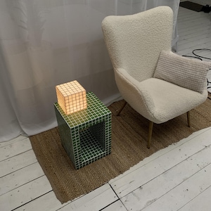 Handmade Coffee Table, Bedside Table, Night Shelf, Tile Column, Tile Pedestal, Home Decor, Coffee Table, Designer Furniture