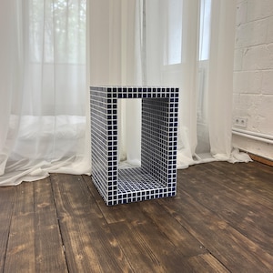 Coffee Tile Table, Tile Side Table, Bedside Shelf, Tile Table, Tile Shelf
