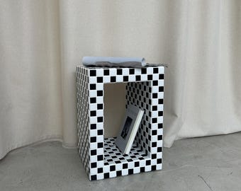 Tile Coffee Table, Mosaic Tile Table, Handmade Tile Table, Colorful Tile Table, Tile Nightstand, Tile End Table, Boho Tile Table