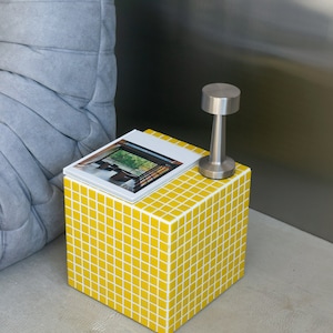 Coffee Tile Table, Tile Side Table, Bedside Shelf, Tile Table, Tile Shelf