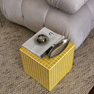 Tile Shelf, Tile Cube, Home Decor, Unique Coffee Table, Living Room Table, Home Design, Bed Side Table, Unique Gift