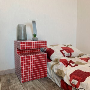 Coffee Tile Table, Tile Side Table, Bedside Shelf, Tile Table, Tile Shelf, Coffee Table