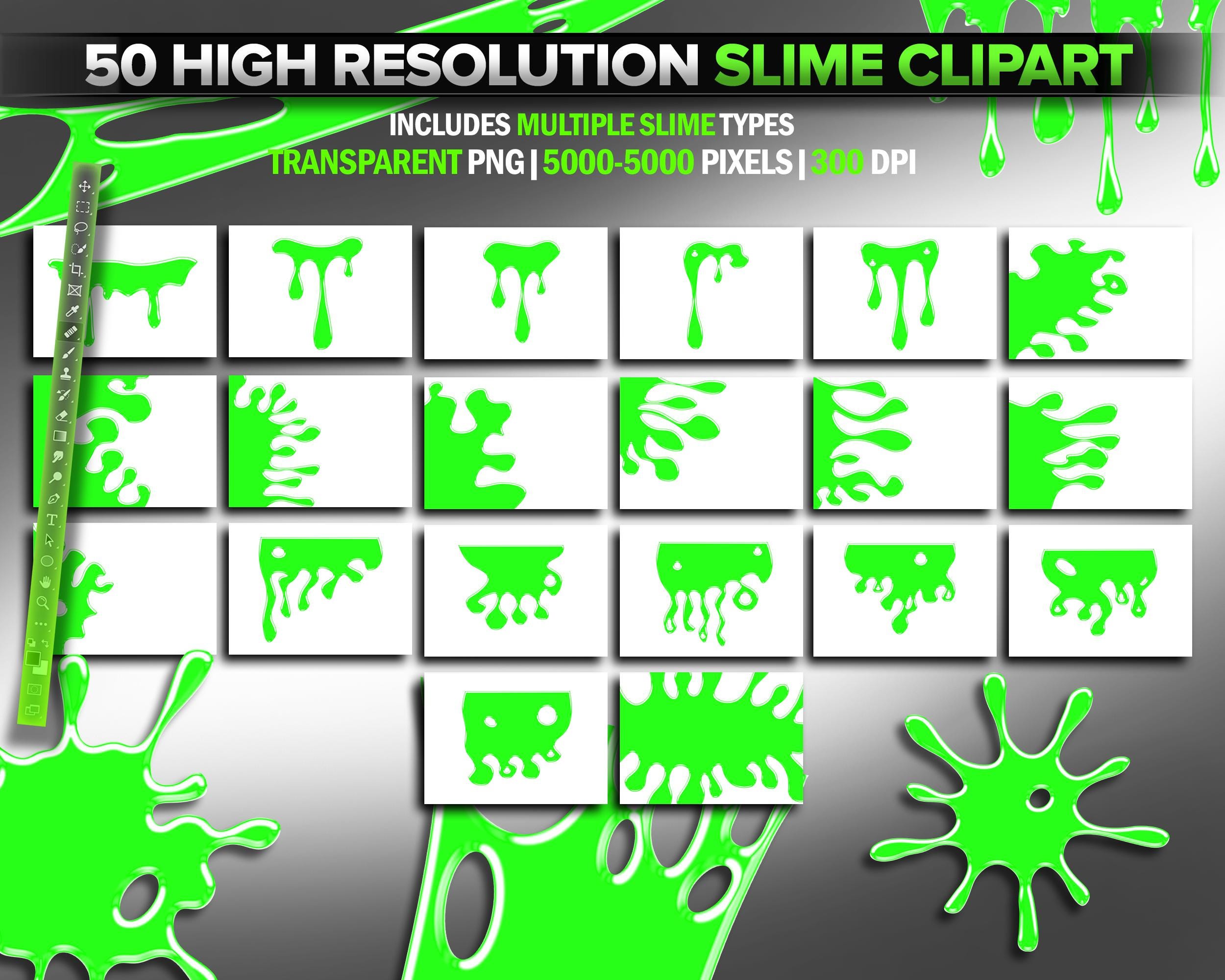 Slime Clipart, Slime Png, Slime Drips, Oozing Goo, Dripping Slime ...