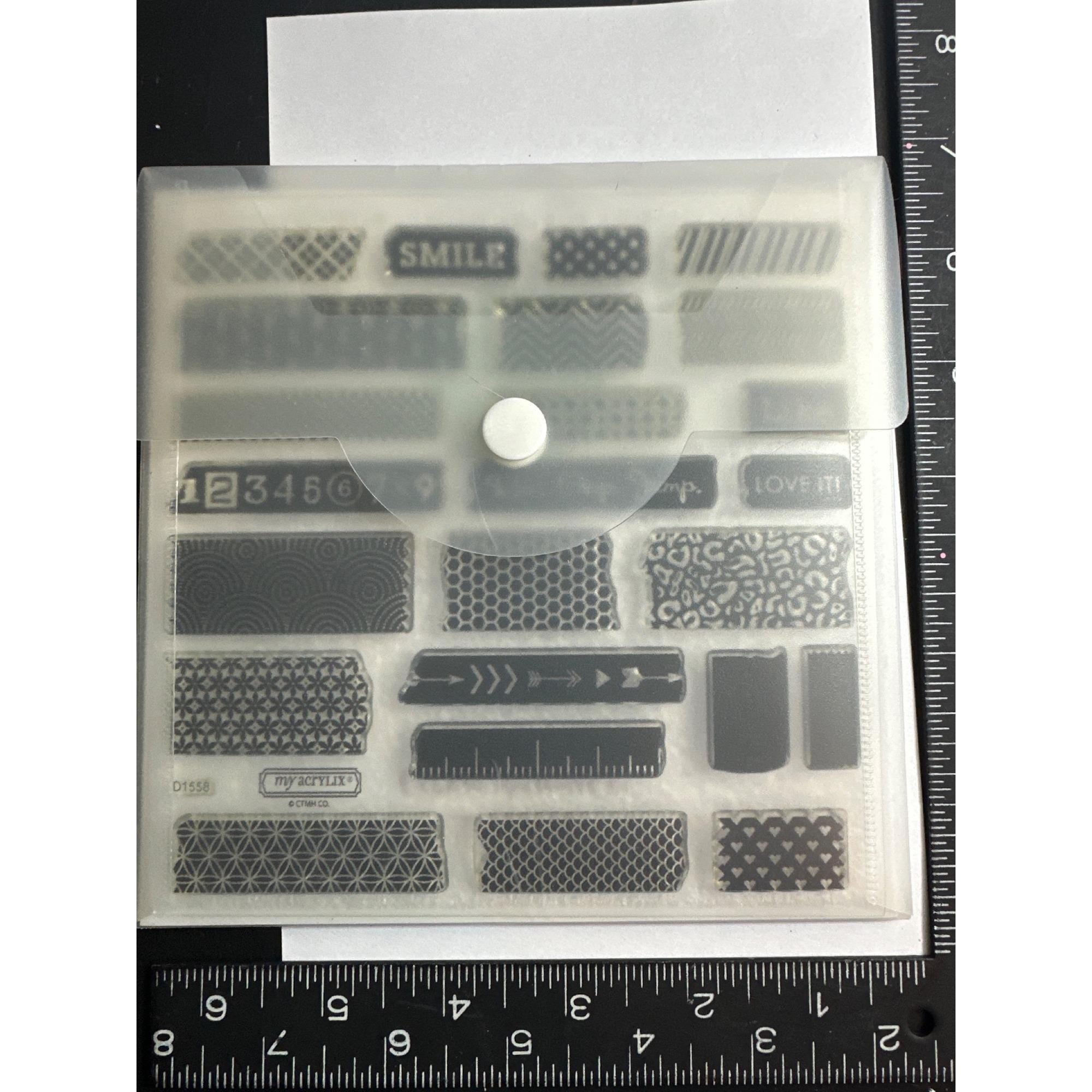 Close to My Heart D1558 My Acrylix Washi Wonder Stamp Set - Etsy