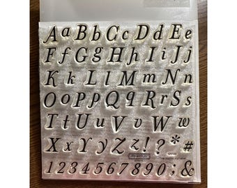 CTMH D1195 The Works Alphabet, Uppercase, Lowercase, Numbers