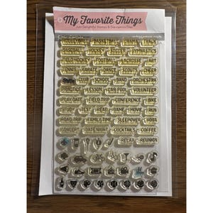 My Favorite Things Family Life Planner Clear Stamps Set- 73 Stamps