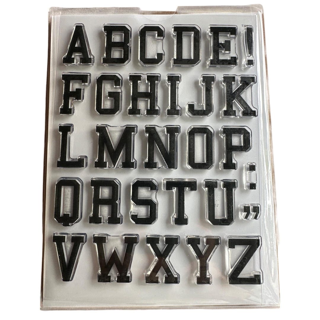 Studio Calico Uppercase Alphabet Clear Stamp Set - Etsy