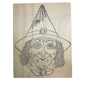 Halloween Poem Witch Pumpkins Candy Black Cat Stamp Makers Rubber Stamps Liz