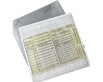CTMH C1278 Library Cards Cling Rubber Stamps