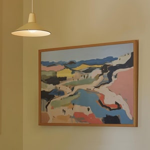 Dall'alto / Download digitale / Arte murale stampabile / Deserto / Poster vintage del parco nazionale / Pittura a olio / Tutti I BELLI CAVALLI