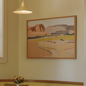 Tonalità di beige / Download digitale / Arte murale stampabile / Deserto / Poster vintage del parco nazionale / Pittura a olio / Tutti I BELLI CAVALLI