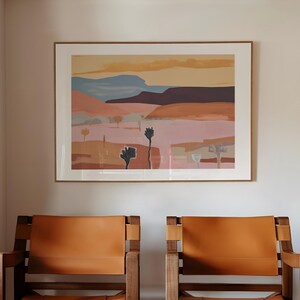 Flora del deserto / Download digitale / Arte murale stampabile / Deserto / Poster vintage del parco nazionale / Pittura a olio / Tutti I BELLI CAVALLI