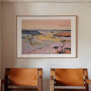 Giorni lunghi / Download digitale / Arte murale stampabile / Deserto / Poster vintage del parco nazionale / Pittura a olio / Tutti I CAVALLI BELLI