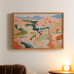Gamma di colori / Download digitale / Arte murale stampabile / Deserto / Poster vintage del parco nazionale / Pittura a olio / Tutti I BELLI CAVALLI