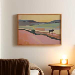 Cross Country / Download digitale / Arte murale stampabile / Deserto / Poster vintage del parco nazionale / Pittura a olio / Tutti I BELLI CAVALLI