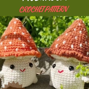 Beginner-Friendly Crochet Pattern for Adorable Mushroom Doll - Instant Download, PDF Crochet Pattern, Mushroom Doll, Beginner Crochet