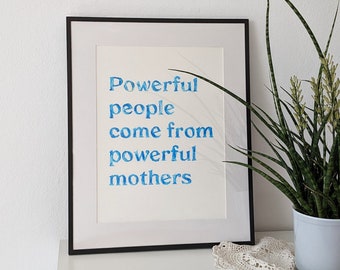 Muttertagsgeschenk: Powerful Mothers - Ölkreide Kunst zum Muttertag, Geschenke Muttertag, Muttertag Ideen, Muttertag, Geschenk Mama