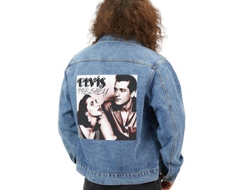 Men's Denim Jacket ELVISPRESLEY 80S 90S 2000S 70S 60S 50S GIFT SIGNIFICANT