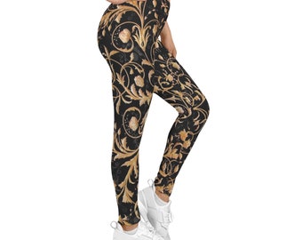 Women's Casual Leggings (AOP) ziehe ich eine Menge Aufmerksamkeit .Dieses Outfit passt mir sehr gut ,Daily style Strumpfhosen für jede Kombination geeignet