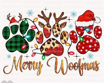 Dog Mama PNG, Dog Christmas PNG, Merry Woofmas PNG, Dog Lover Png, Dog Mom Png, Christmas Png Design, Christmas Shirt, Christmas Png