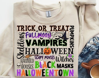 Halloween Png, Halloweentown Png, Retro Halloween Png, Halloween Sublimation Design Download, Trick or Treat Png, Halloween Pumpkin Png, Png