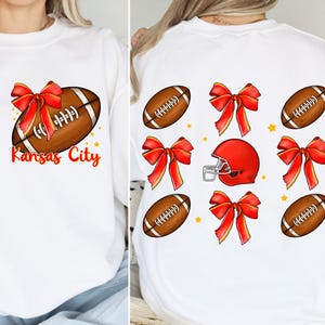 Coquette Football PNG, Kansas City Football PNG, American Football Design, Sports Team Digital File, Missouri, Sports Png, Trendy Png