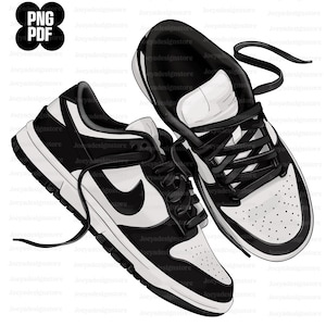 Sneaker Matching, Sneaker Girl Png, Sneaker Head Png, Sneaker Babe Png, Black and White Sneakers, Black Woman Png, Sublimation Designs, Png