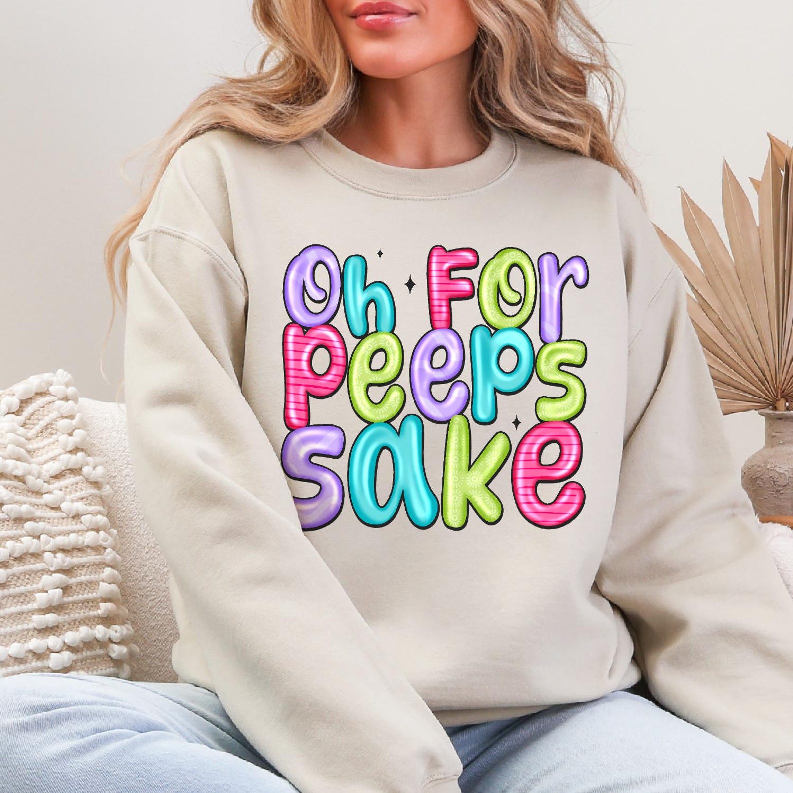 Oh for Peeps Sake Png, Funny Easter Digital for Sublimation