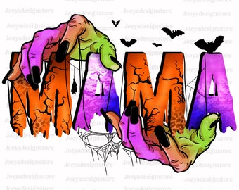 Halloween Mama Png, Halloween Png, Spooky Mama, Retro Halloween Png, Spooky Season Png, Momster Png, Fall Png, Halloween Shirt Sublimation