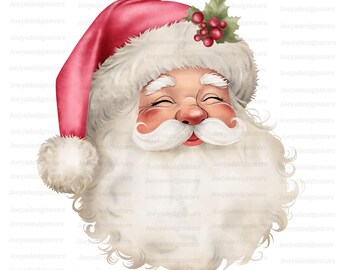 Pink Santa png, vintage kerstman, kerstman png, kerstontwerp downloaden, retro kerst png, roze kerst png, preppy kerstman png, kerstman