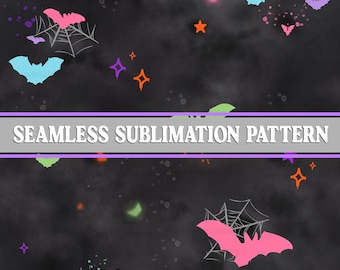Bats Seamless Pattern, Halloween Sublimation Digital Design Download, Spooky Seamless Pattern, Halloween Surface Patterns, Halloween Svg Png