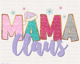 Christmas Mama Claus Png, Pink Christmas Png, Christmas Sublimation, Mama Christmas Png, Merry Christmas Png, Christmas Coquette Png, Santa